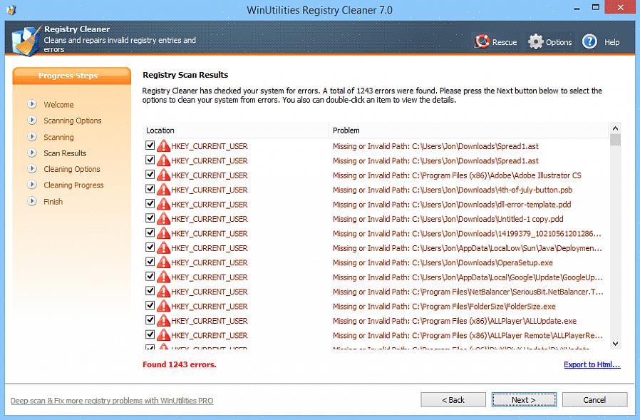 Το Windows Registry Cleaner είναι ο ακριβής τύπος μητρώου καθαρισμού που μπορεί να βελτιώσει δραματικά