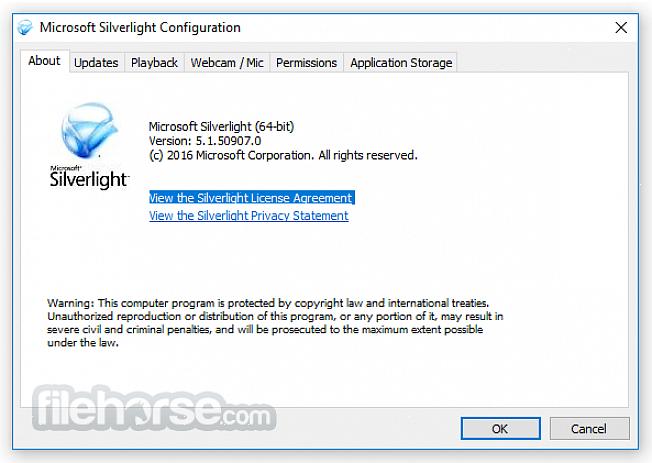 Εγκατάσταση της προσθήκης Silverlight από τον ιστότοπο της Microsoft