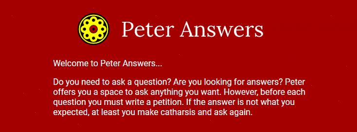 Συνειδητοποιήστε ότι ο Peter Answers δεν είναι ένας πραγματικός ψυχικός ιστότοπος