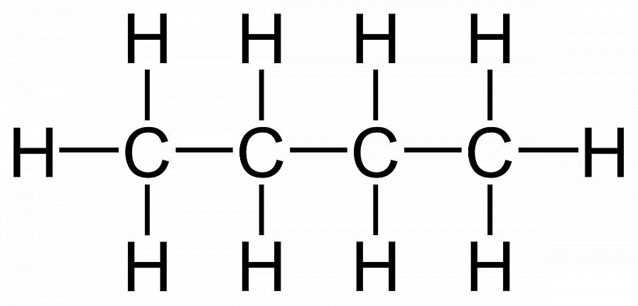 Το βουτάνιο αποτελείται αποκλειστικά από άτομα υδρογόνου