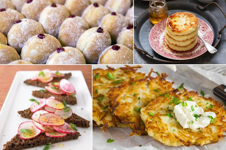 Το Latkes είναι πολύ σημαντικό φαγητό Hanukkah