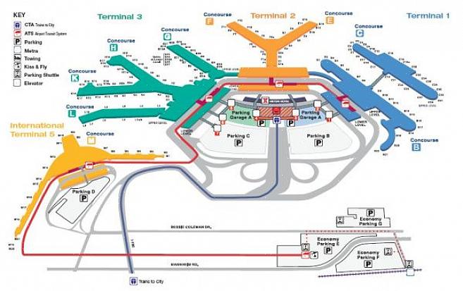 Το αεροδρόμιο JFK διαθέτει οκτώ κύριους τερματικούς σταθμούς