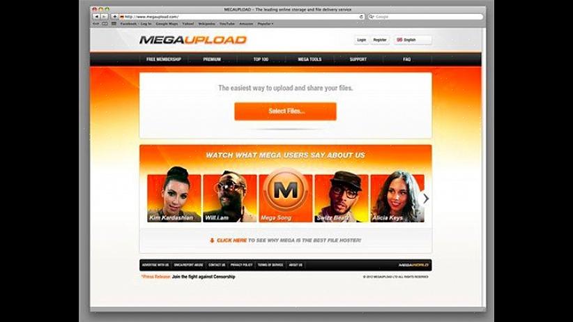 Το Megaupload είναι ένα από τα γνωστά ονόματα που προσφέρουν υπηρεσίες φιλοξενίας